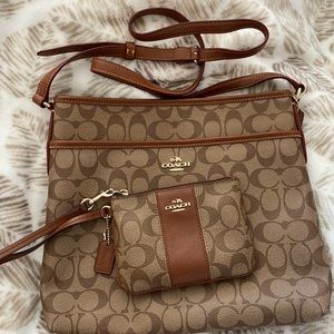 Coach Crossbody Bag with matching wristlet